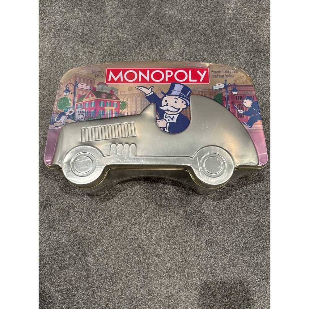 Monopoly Collectors Edition 2001 Car Shaped Tin Sealed Parker Brothers Hasbro